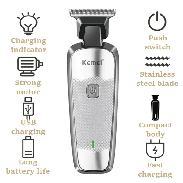 Kemei Km Haute Qualit Led Affichage Num Rique Rechargeable Lectrique Corps Tondeuse