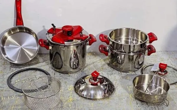 Cocotte Hascevher 10 pcs 5L + 7L inox 18/10