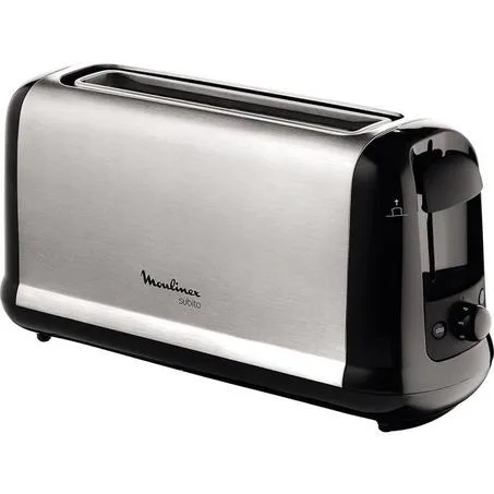 محمصة مولينكس سوبيتو سيليكت بفتحة طويلة 1000 واط – ستانلس ستيل  Moulinex Grille Pain Subito Select Avec Longue Fente 1000W - Inox