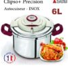 طنجرة ضغط بمؤقت 2في1 من الإينوكس 6ل Cocotte Seb Clipso+ Precision P4410706