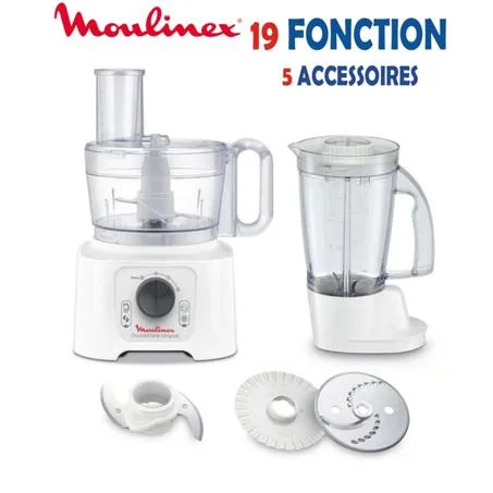 خلاط مزدوج القوة و متعدد الوظائف Robot Multifonction 19 F Moulinex FP542110