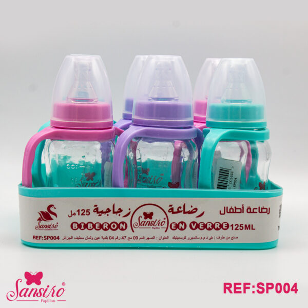 رضاعة sansiro papillon الزجاجية 125 مل 6 قطع-SP004